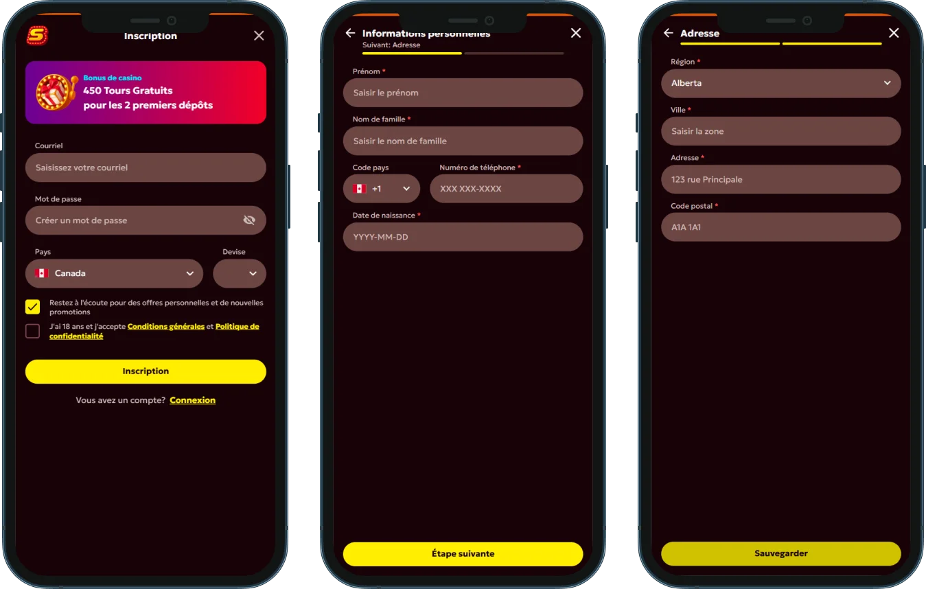 Inscription et connexion Spinobon Casino